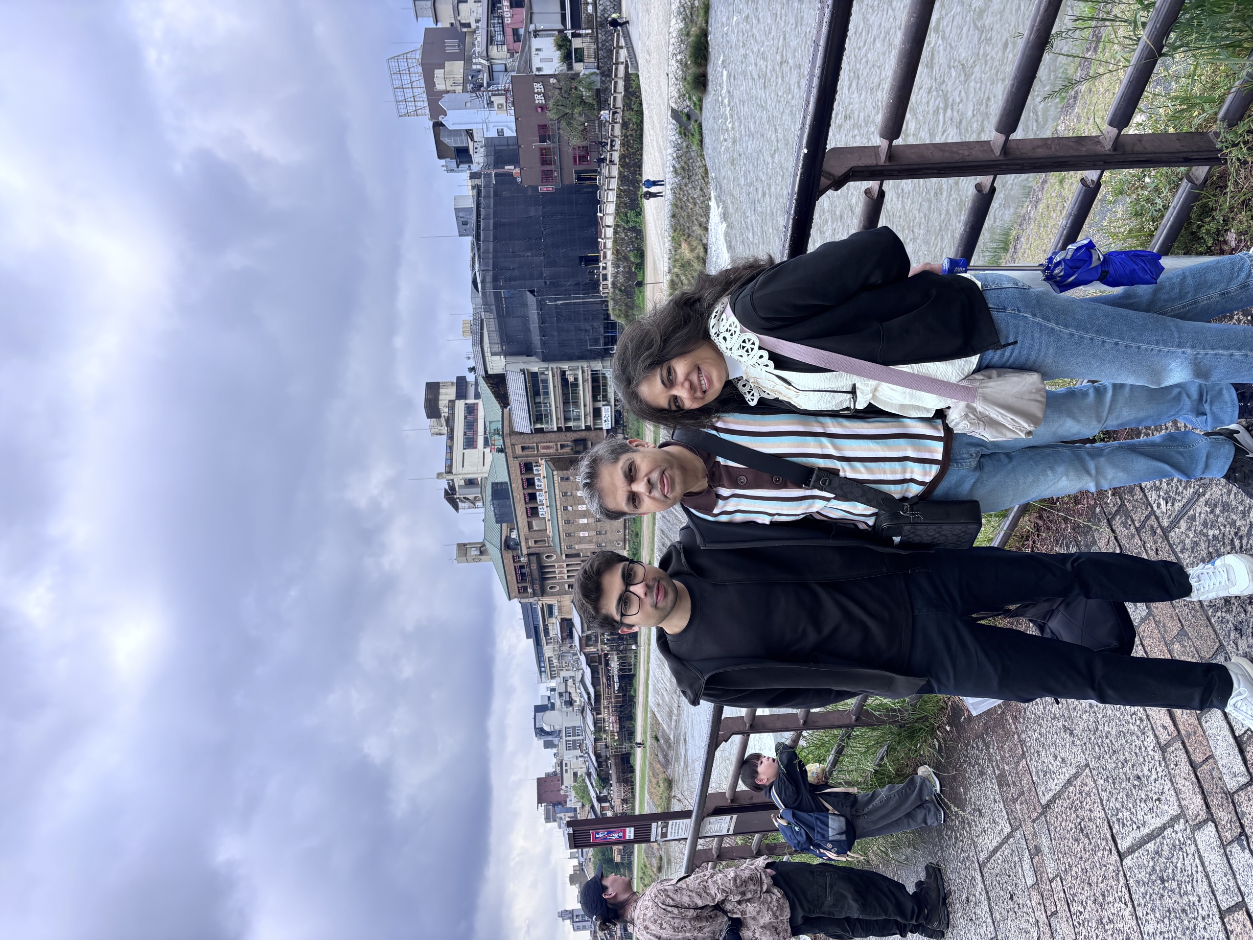 Janesh with family in Kyoto